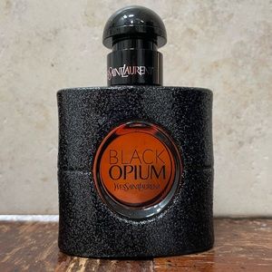 Yves Saint Laurent, Black Opium perfume.